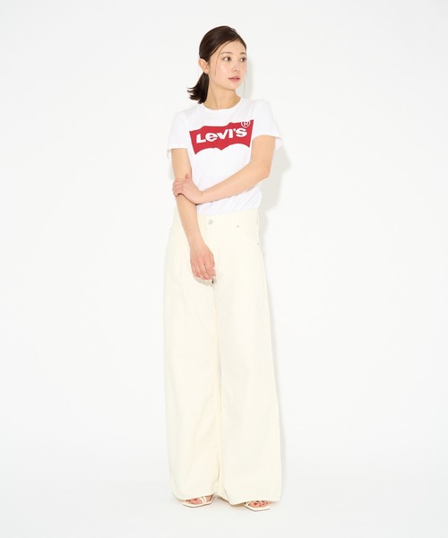 Levi's(リーバイス)の「Levi's/リーバイス BAGGY DAD WIDE LEG(デニムパンツ・レディース・ホワイト/ライトインディゴブルー・24inch/25inch/26inch/23inch/27inch)」の12枚目の写真