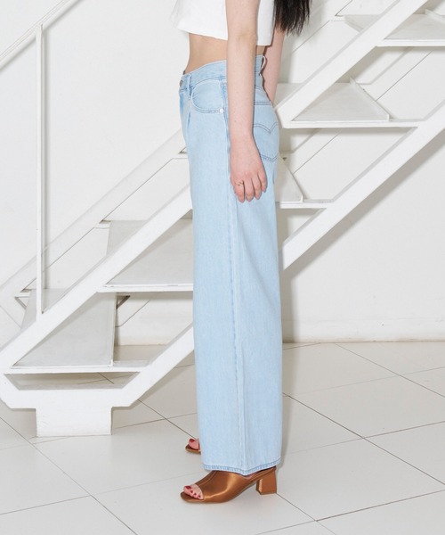 Levi's(リーバイス)の「Levi's/リーバイス BAGGY DAD WIDE LEG(デニムパンツ・レディース・ホワイト/ライトインディゴブルー・24inch/25inch/26inch/23inch/27inch)」の21枚目の写真
