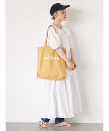 ehka sopo | カットドビービッグ襟ワンピース(ワンピース)