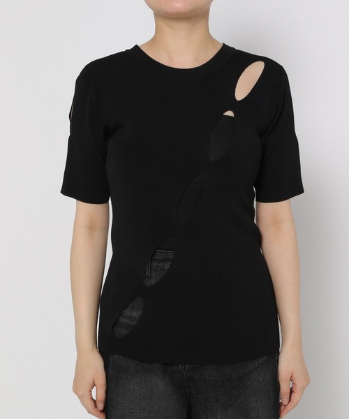 HARE（ハレ）の「【EDGY MODE】スラッシュニット（ニット/セーター・レディース・ブラック・FREE）」の16枚目の写真