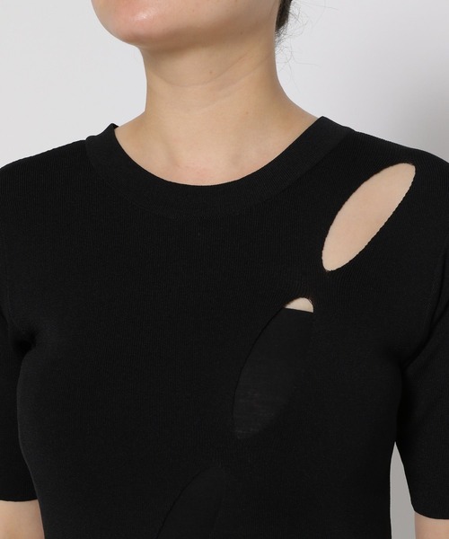 HARE（ハレ）の「【EDGY MODE】スラッシュニット（ニット/セーター・レディース・ブラック・FREE）」の19枚目の写真