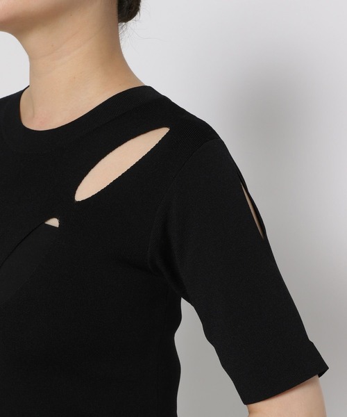 HARE（ハレ）の「【EDGY MODE】スラッシュニット（ニット/セーター・レディース・ブラック・FREE）」の20枚目の写真