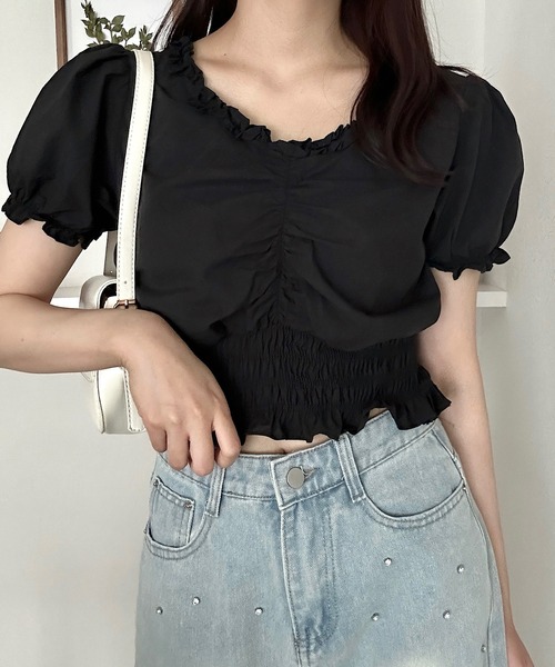 Cham.（チャム）の「デザインデニムワイドパンツ（デニムパンツ・レディース・ライトブルー・M/L/S）」の10枚目の写真