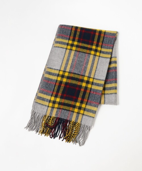 B:MING by BEAMS（ビーミングバイビームス）の「ウール混 チェックストール（ストール/ショール・レディース・グレー/ブルー/ブラウン系その他/レッド・ONE SIZE）」の6枚目の写真