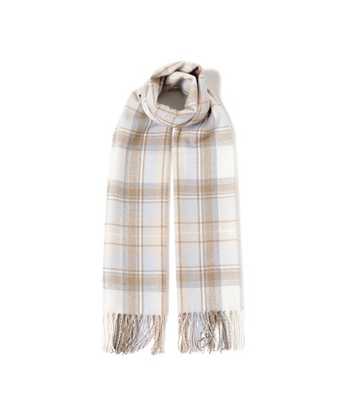 B:MING by BEAMS（ビーミングバイビームス）の「ウール混 チェックストール（ストール/ショール・レディース・グレー/ブルー/ブラウン系その他/レッド・ONE SIZE）」の8枚目の写真