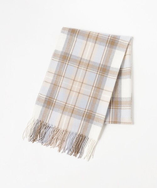 B:MING by BEAMS（ビーミングバイビームス）の「ウール混 チェックストール（ストール/ショール・レディース・グレー/ブルー/ブラウン系その他/レッド・ONE SIZE）」の9枚目の写真