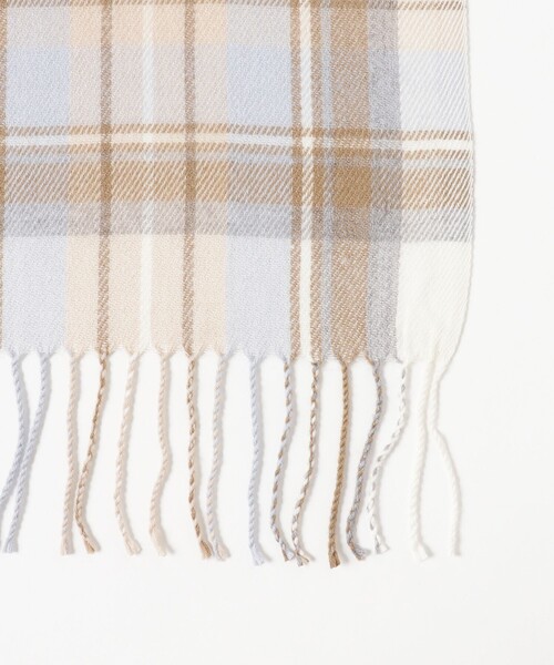 B:MING by BEAMS（ビーミングバイビームス）の「ウール混 チェックストール（ストール/ショール・レディース・グレー/ブルー/ブラウン系その他/レッド・ONE SIZE）」の10枚目の写真