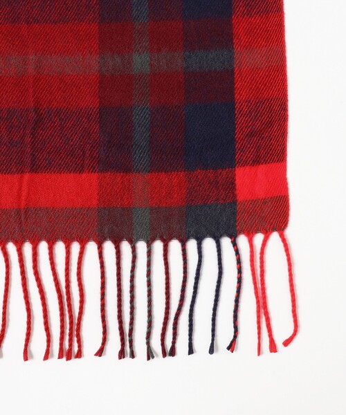 B:MING by BEAMS（ビーミングバイビームス）の「ウール混 チェックストール（ストール/ショール・レディース・グレー/ブルー/ブラウン系その他/レッド・ONE SIZE）」の13枚目の写真