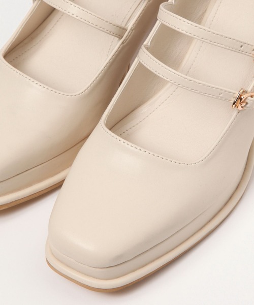 Heather（ヘザー）の「Wベルトストームパンプス　133256（パンプス・レディース・ブラック/アイボリー・L/M）」の12枚目の写真