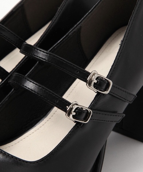 Heather（ヘザー）の「Wベルトストームパンプス　133256（パンプス・レディース・ブラック/アイボリー・L/M）」の13枚目の写真