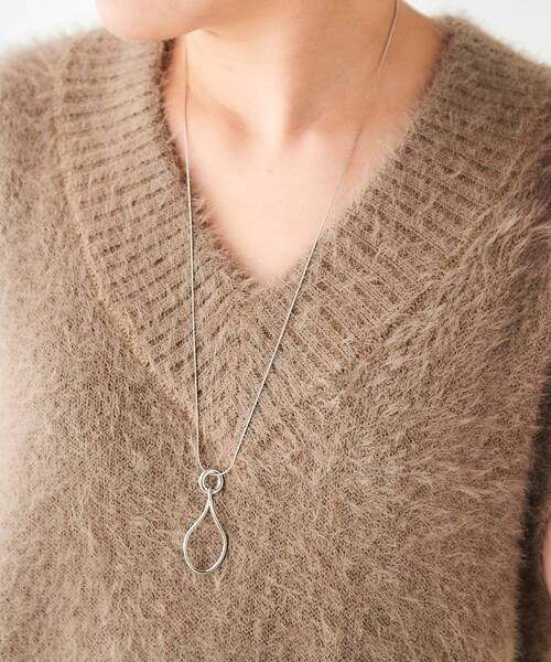 le.coeur blanc（ルクールブラン）の「変形メタルトップネックレス（ネックレス・レディース・シルバー/ゴールド・FREE）」の7枚目の写真