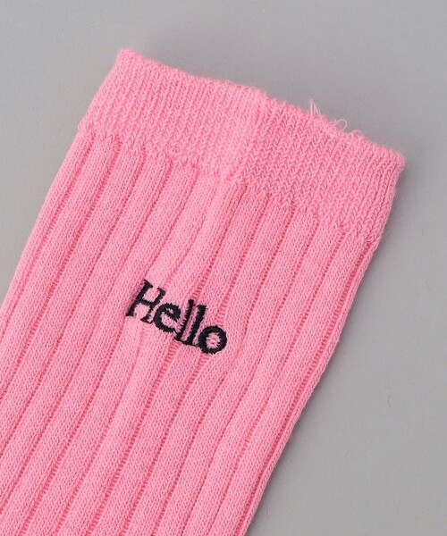 coen（コーエン）の「ロゴ刺繍ワイドリブソックス（ソックス/靴下・レディース・コバルトブルー/ピンク/その他1/オフホワイト/レッド・FREE）」の10枚目の写真
