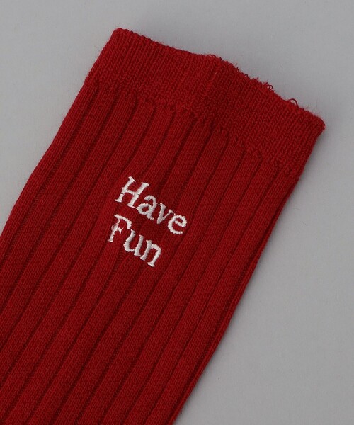 coen（コーエン）の「ロゴ刺繍ワイドリブソックス（ソックス/靴下・レディース・コバルトブルー/ピンク/その他1/オフホワイト/レッド・FREE）」の11枚目の写真