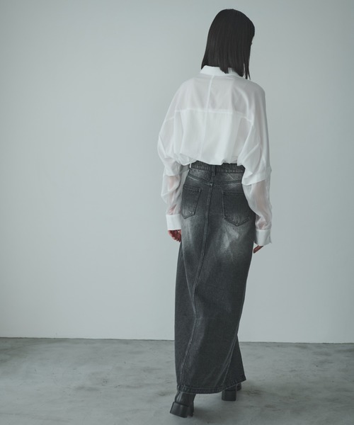 AIC.（エーアイシー）の「ウエストデザインブラックデニムスカート（デニムスカート・レディース・ブラック・MEDIUM/SMALL）」の17枚目の写真