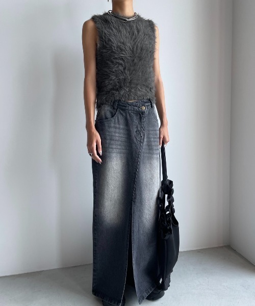 AIC.（エーアイシー）の「ウエストデザインブラックデニムスカート（デニムスカート・レディース・ブラック・MEDIUM/SMALL）」の18枚目の写真