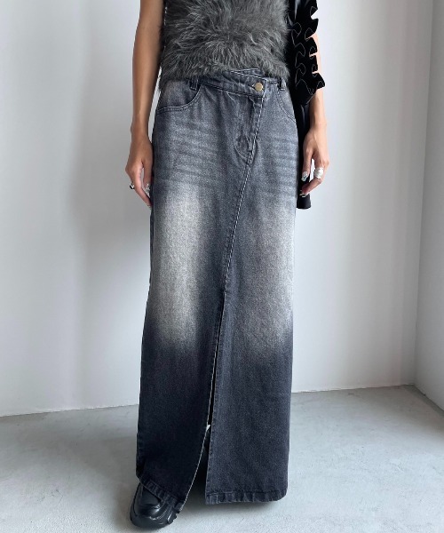 AIC.（エーアイシー）の「ウエストデザインブラックデニムスカート（デニムスカート・レディース・ブラック・MEDIUM/SMALL）」の19枚目の写真