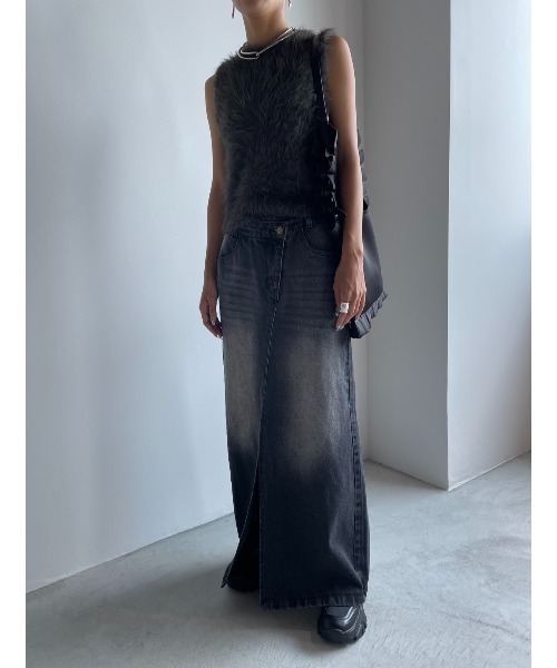 AIC.（エーアイシー）の「ウエストデザインブラックデニムスカート（デニムスカート・レディース・ブラック・MEDIUM/SMALL）」の20枚目の写真