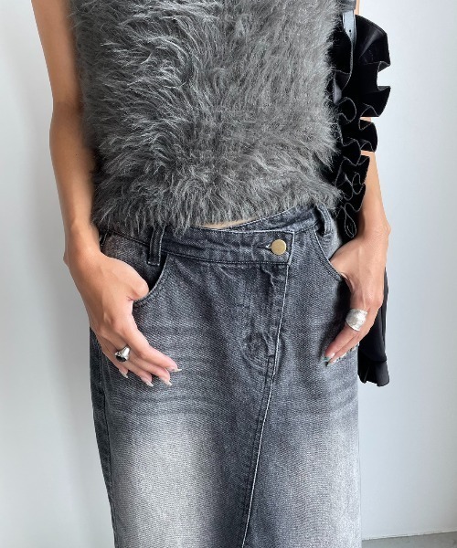 AIC.（エーアイシー）の「ウエストデザインブラックデニムスカート（デニムスカート・レディース・ブラック・MEDIUM/SMALL）」の21枚目の写真