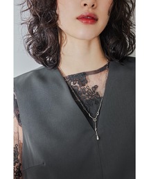 LE'RURE（リルアー）の「インフィニティドロップネックレス ロング シルバー ゴールド 結婚式 お呼ばれ 成人式 フォーマル アクセサリー（ネックレス）」