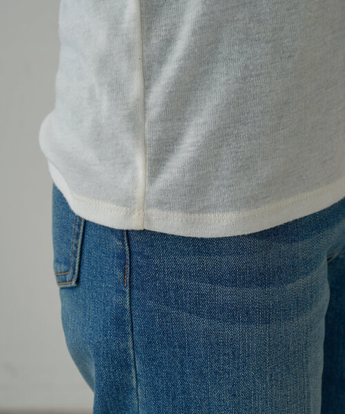 LOUNGEDRESS（ラウンジドレス）の「シアーフライスロンT（Tシャツ/カットソー・レディース・オフホワイト/ブラック/イエロー・FREE）」の11枚目の写真