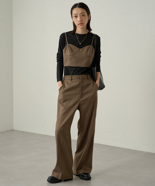 LOUNGEDRESS（ラウンジドレス）の「シアーフライスロンT（Tシャツ/カットソー・レディース・オフホワイト/ブラック/イエロー・FREE）」の10枚目の写真