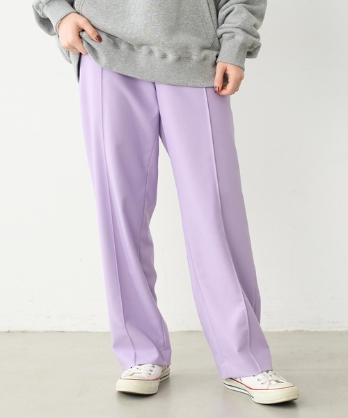 MILKFED.（ミルクフェド）の「HIGH WAIST PANTS（その他パンツ・レディース・ブラック/ライトパープル/アッシュ・M/S）」の3枚目の写真