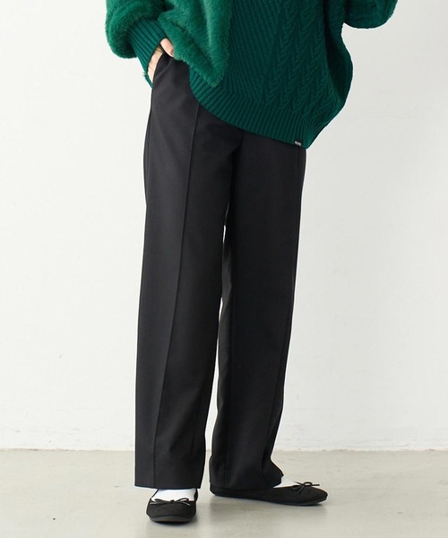MILKFED.（ミルクフェド）の「HIGH WAIST PANTS（その他パンツ・レディース・ブラック/ライトパープル/アッシュ・M/S）」の2枚目の写真
