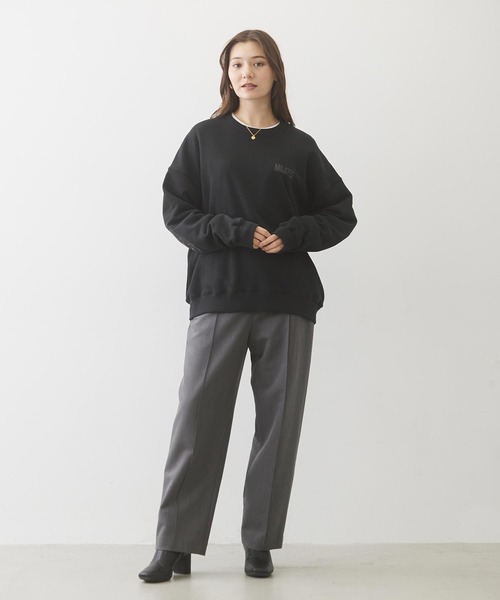 MILKFED.（ミルクフェド）の「HIGH WAIST PANTS（その他パンツ・レディース・ブラック/ライトパープル/アッシュ・M/S）」の17枚目の写真