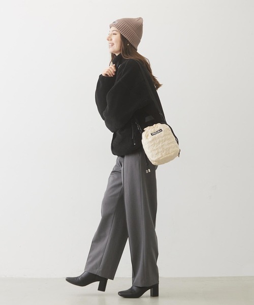 MILKFED.（ミルクフェド）の「HIGH WAIST PANTS（その他パンツ・レディース・ブラック/ライトパープル/アッシュ・M/S）」の21枚目の写真