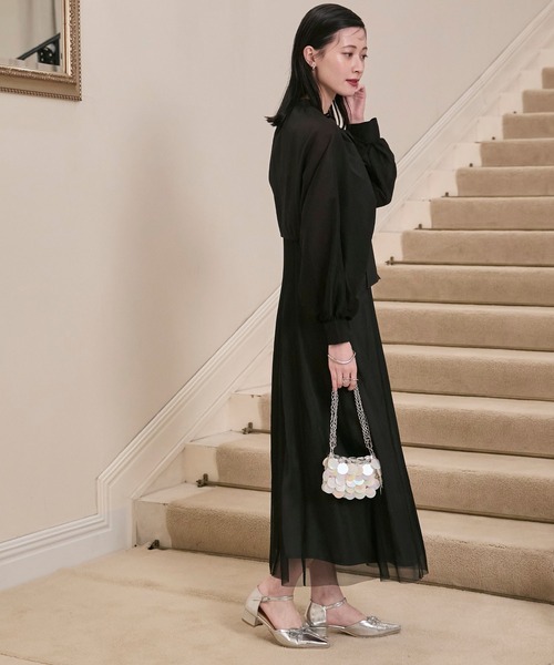 forksy.】【オケージョン対応】ポインテッドトゥリボンパンプス forksy