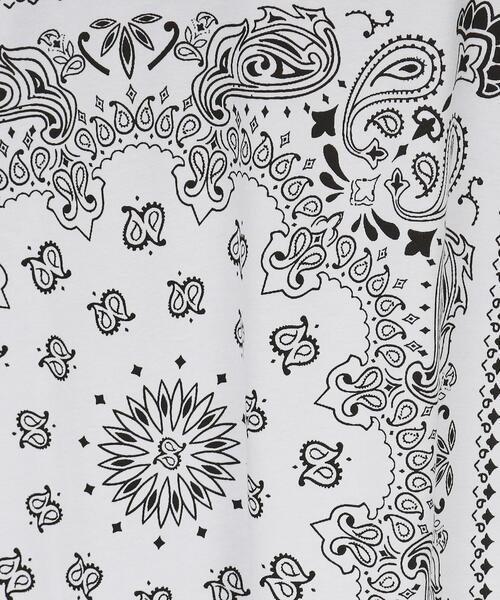 tk.TAKEO KIKUCHI(ティーケータケオキクチ)の「バンダナ キリカエTシャツ(Tシャツ/カットソー・メンズ・ブルー系その他/ブラック/ホワイト・02/03/04)」の7枚目の写真