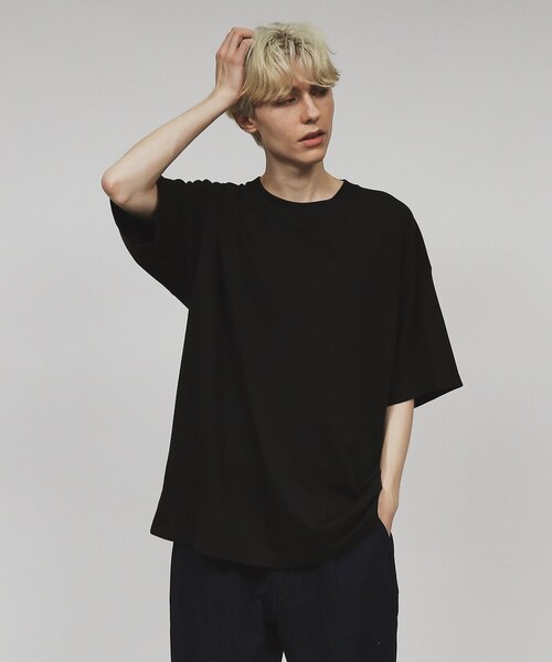 tk.TAKEO KIKUCHI(ティーケータケオキクチ)の「バンダナ キリカエTシャツ(Tシャツ/カットソー・メンズ・ブルー系その他/ブラック/ホワイト・02/03/04)」の8枚目の写真