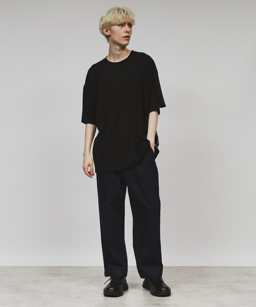 tk.TAKEO KIKUCHI(ティーケータケオキクチ)の「バンダナ キリカエTシャツ(Tシャツ/カットソー・メンズ・ブルー系その他/ブラック/ホワイト・02/03/04)」の9枚目の写真