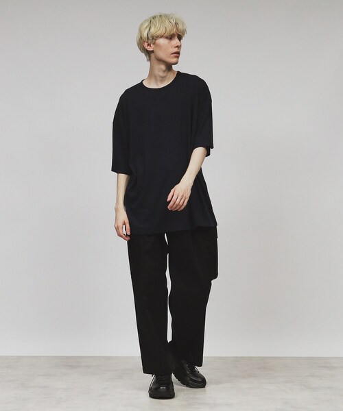 tk.TAKEO KIKUCHI(ティーケータケオキクチ)の「バンダナ キリカエTシャツ(Tシャツ/カットソー・メンズ・ブルー系その他/ブラック/ホワイト・02/03/04)」の13枚目の写真