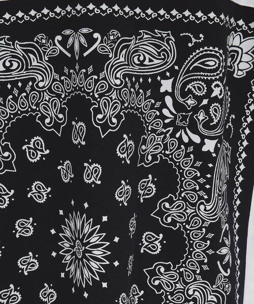 tk.TAKEO KIKUCHI(ティーケータケオキクチ)の「バンダナ キリカエTシャツ(Tシャツ/カットソー・メンズ・ブルー系その他/ブラック/ホワイト・02/03/04)」の15枚目の写真