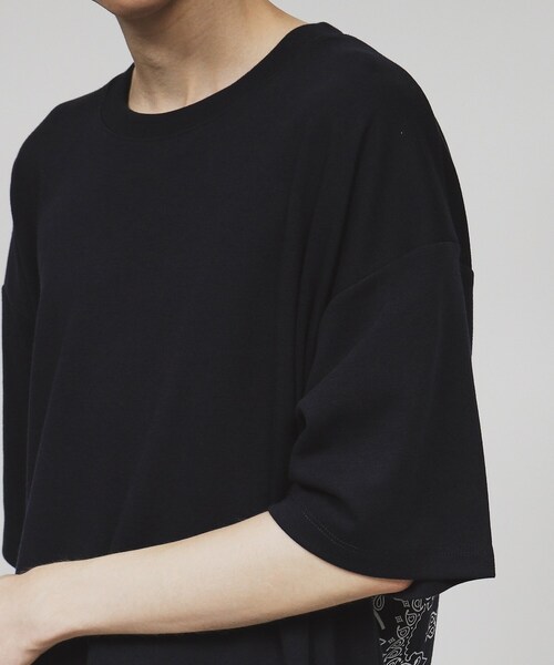tk.TAKEO KIKUCHI(ティーケータケオキクチ)の「バンダナ キリカエTシャツ(Tシャツ/カットソー・メンズ・ブルー系その他/ブラック/ホワイト・02/03/04)」の20枚目の写真