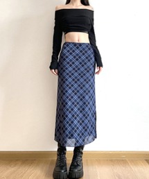 ROOPTOKYO | チェックIラインロングスカート 2026年春夏(スカート)