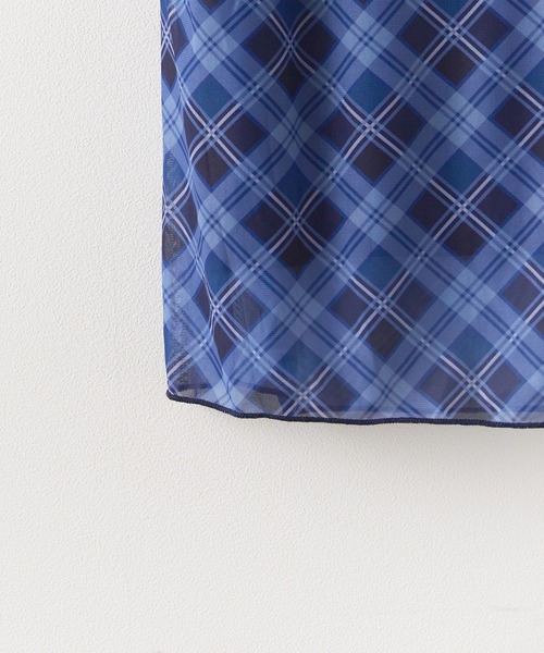 ROOPTOKYO(ループトウキョウ)の「チェックIラインロングスカート 2026年春夏(スカート・レディース・ネイビー・L/M)」の7枚目の写真