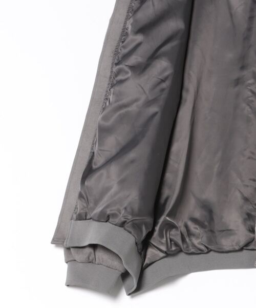 clear（クリア）の「ピーチブルゾン [カジュアルコーデに ゆったりシルエット]≪再入荷≫（ブルゾン・レディース・チャコールグレー/モカ・F）」の8枚目の写真