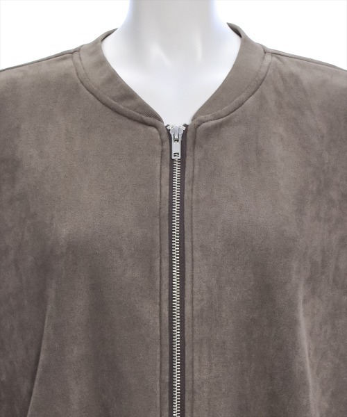 clear（クリア）の「ピーチブルゾン [カジュアルコーデに ゆったりシルエット]≪再入荷≫（ブルゾン・レディース・チャコールグレー/モカ・F）」の13枚目の写真