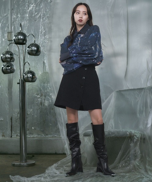 HARE(ハレ)の「ARTplanetシャツ(HARE)(シャツ/ブラウス・レディース・ブルー/ブラック・FREE)」の3枚目の写真