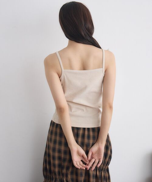 RETRO GIRL（レトロガール）の「ベロアキャミ（Tシャツ/カットソー・レディース・ブラック/ナチュラル/ブラウン・FREE）」の12枚目の写真