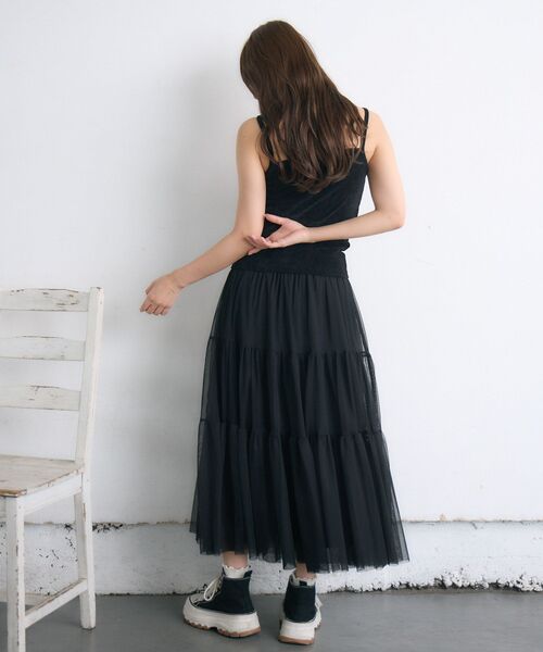 RETRO GIRL（レトロガール）の「ベロアキャミ（Tシャツ/カットソー・レディース・ブラック/ナチュラル/ブラウン・FREE）」の15枚目の写真