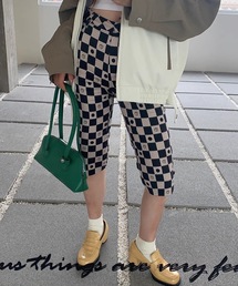 SANSeLF | 【LONSLAN】 チェッカーフラッグハーフパンツ sanwl24a001(その他パンツ)