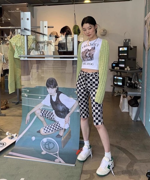 SANSeLF（サンセルフ）の「【LONSLAN】 チェッカーフラッグハーフパンツ sanwl24a001（その他パンツ・レディース・マルチ・M/S）」の4枚目の写真