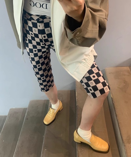 SANSeLF（サンセルフ）の「【LONSLAN】 チェッカーフラッグハーフパンツ sanwl24a001（その他パンツ・レディース・マルチ・M/S）」の6枚目の写真