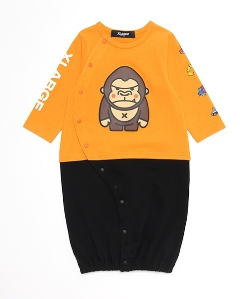 ファニーゴリラ&車2WAYオール（ロンパース）｜XLARGE KIDS（エクストララージキッズ） 6,300円