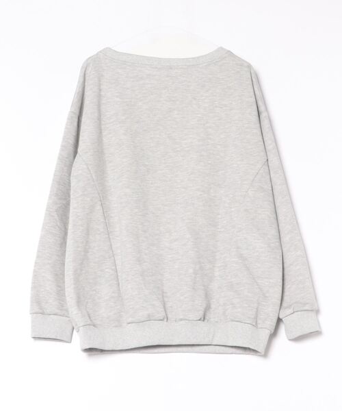 GEMEDA(ジェメダ)の「ショルダーロゴルーズトレーナー(Tシャツ/カットソー・レディース・グレー/ライトベージュ・M)」の19枚目の写真