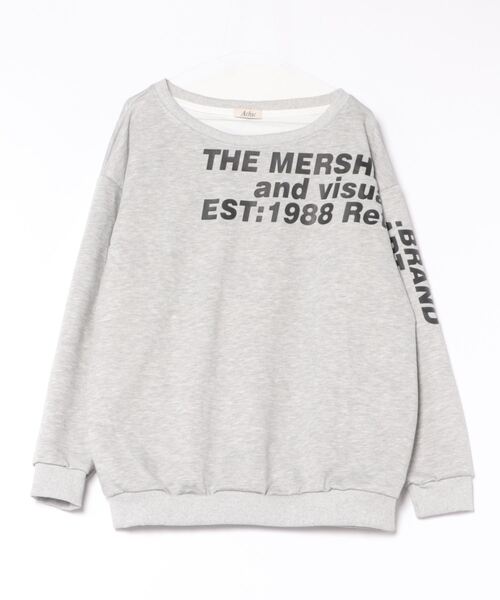 GEMEDA(ジェメダ)の「ショルダーロゴルーズトレーナー(Tシャツ/カットソー・レディース・グレー/ライトベージュ・M)」の20枚目の写真