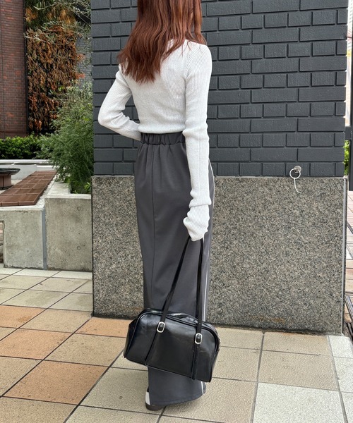 セール】【ISOOK / アイスー】ラメリブニット / 春ニット 指穴